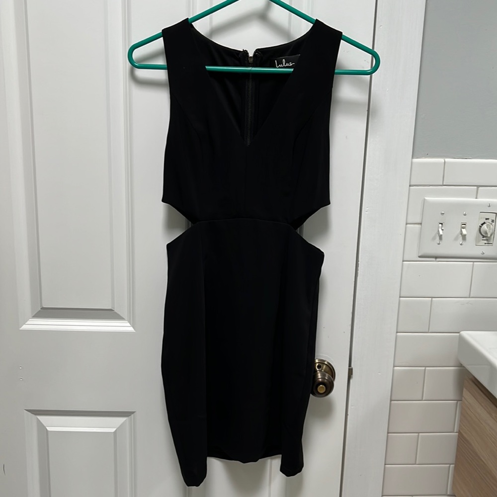 Lulu's black cutout dress